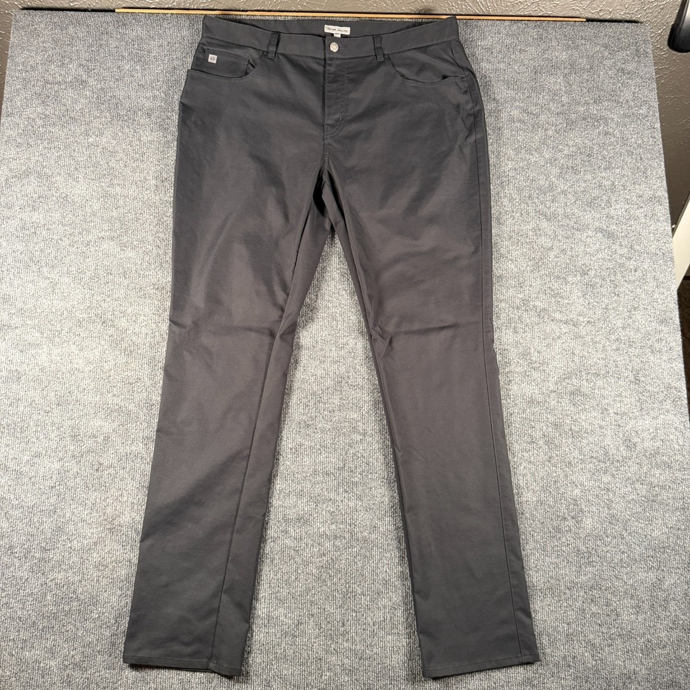 PETER MILLAR Golf Pants Crown Sport Eb66 Performance 38x34 Black